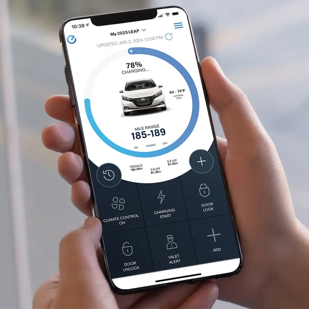 App NissanConnect® EV y Servicios para LEAF®